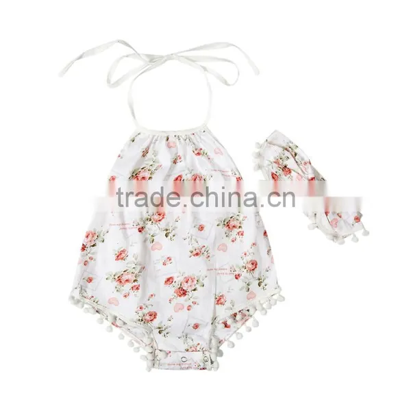 Summer Boutique Baby Clothing Rompers Baby Girl Sunsuit Fashion Design Baby Rompers photo-6