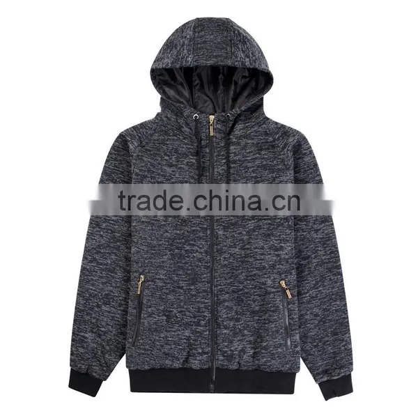 Wholesale New Fall Style 100%polyester Hot Sale Mens Sweater Fleece Casual Model Hoodies Coat