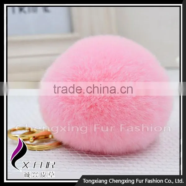 CX-R-09 Genuine Rabbit Fur Ball Key Chain photo-6