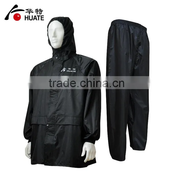 Personal Protective Euqipment Black Refelective Raincoat photo-3