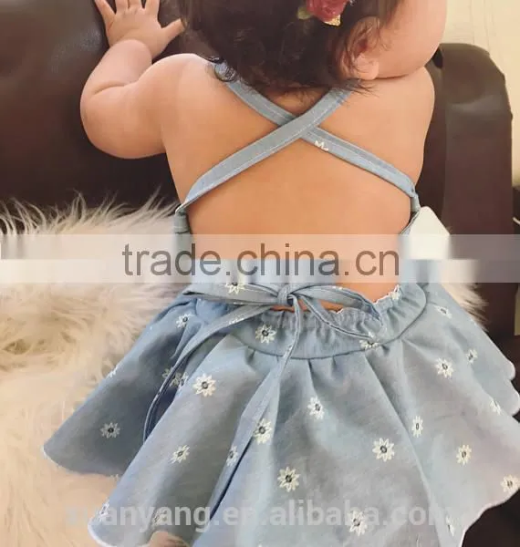 New Arrival Baby Boutique Clothing off Shoulder White Flower Skirt Designer One Piece Party Dress photo-5