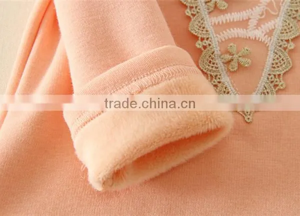 Baby Girls Winter Clothing Girls Lace Flower Design 2015 Fashion Girls Clothing photo-5
