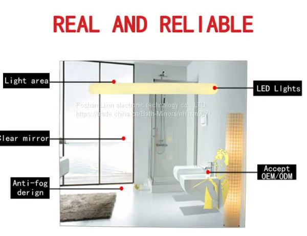 Square Shape Wholesale Led Bathroom Mirrors Illuminate Mirrors OEM & ODM
