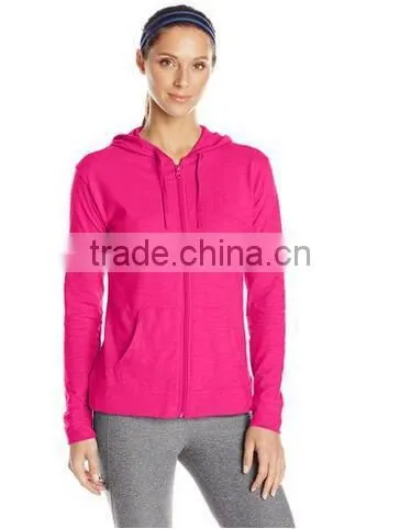 Full Zip Tracksuit 100% Cotton Cheap Hoodies for Women photo-3