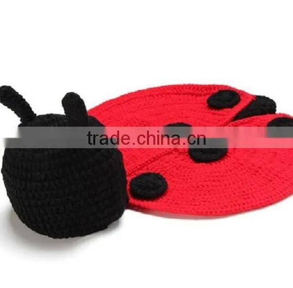 Custom Made Soft Hand Made Knitted Hat Newborn Baby Cute Crochet Beanie Hat With Braid photo-4