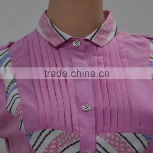 Women's Top Quality Summer Fashion Sleeveless Women Pink Blouses for Sale photo-2
