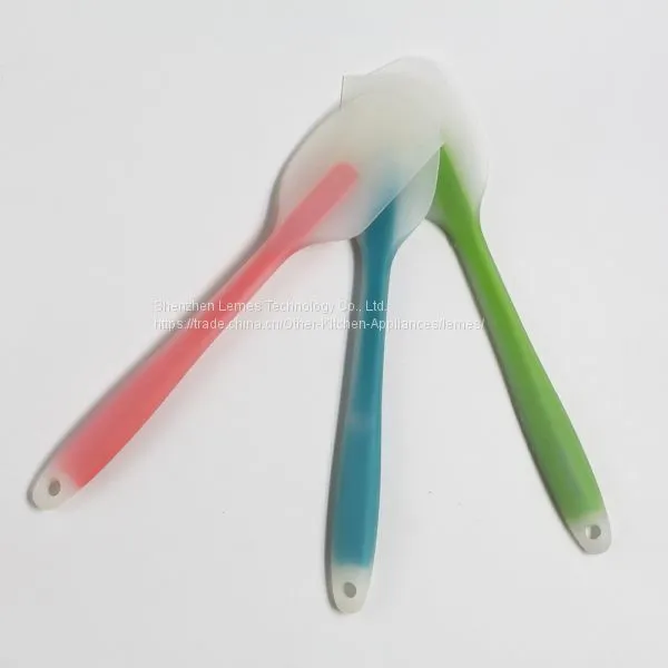 Heat Resistant Transparent Spatula Knife Shape Silicone Spatula photo-3