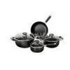 Aluminum Black Nonstick Pan Set 7 Piece Stamped Cookware OEM