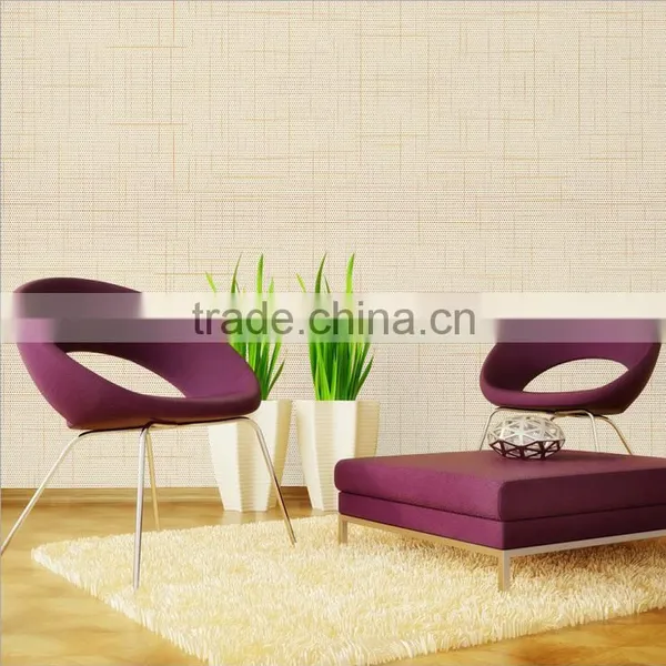Modern Bedroom Warm Nonwoven Stripe Solid Color Wall Background Decoration Paper photo-2