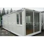Standard 20 Foot Modular Glass Prefab Homes For Office / Living , Safe and Durable