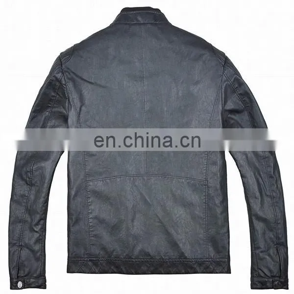 2015 Top New Design High Quality PU Leather Jacket photo-2