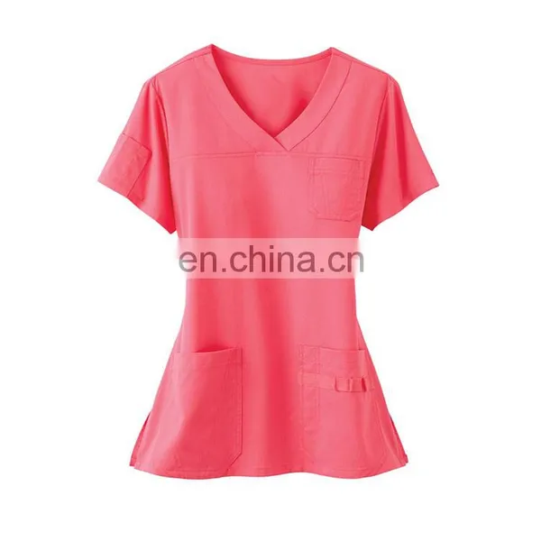 100% Cotton Short Sleeve Scrub Suit Design photo-3
