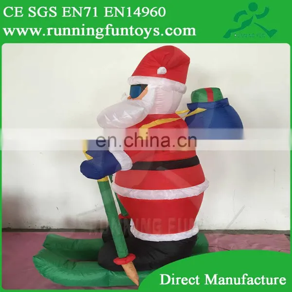 Christmas Inflatable Santa Claus Inflatable Advertising Skiing Santa Claus photo-2