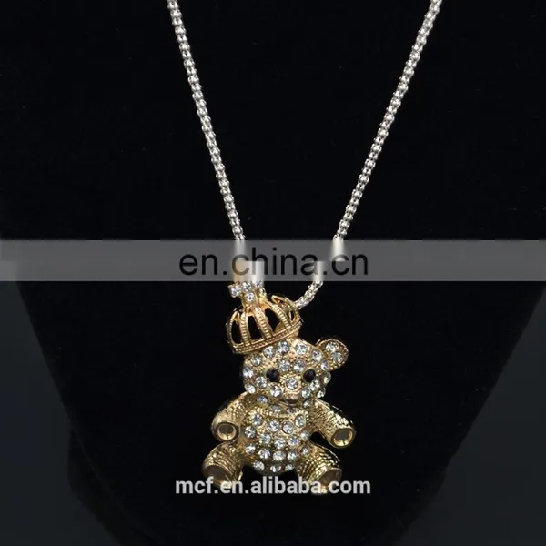 Wholesale Crystal Diamond Rhinestone Fashion Pendant Necklace MCB-0033 photo-4
