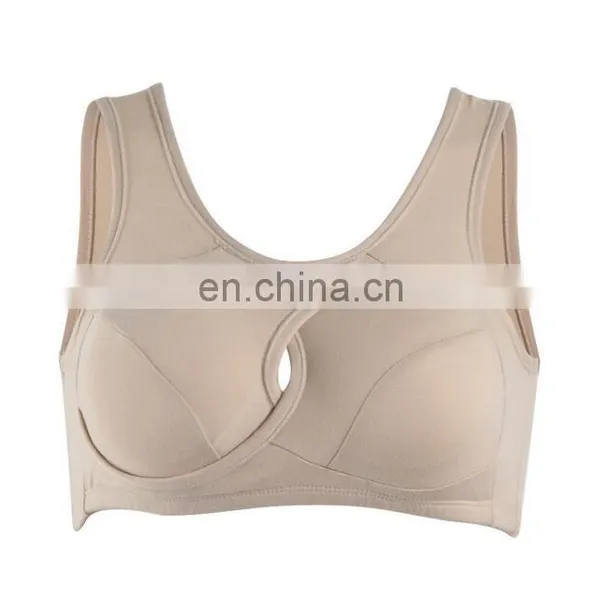 2016 Wholesale 100% Cotton Fitness Gym Wear Sports Bra#WX0029 photo-5