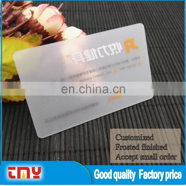 Frost Inkjet Printing Pvc Transparent Business Card Sheet photo-6