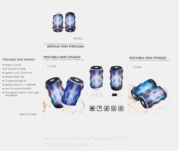 Hot Style T232323a Colorful Wireless Bluetooth Speaker Toonee LED Light Low Tone Cannon Plug Card Mobile Phone Mini Spea photo-4