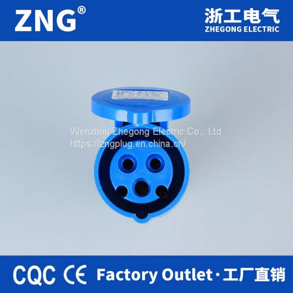 3 Pin 240v 16 Amp Industrial Power Connector, Industrial Mobile Socket 2p+pe 16a photo-2
