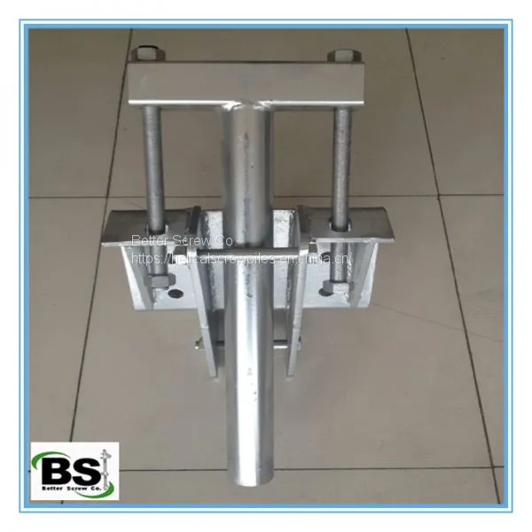 Lighting Pole Supports Ground Square Shaft Helical Piles or Screw Anchor