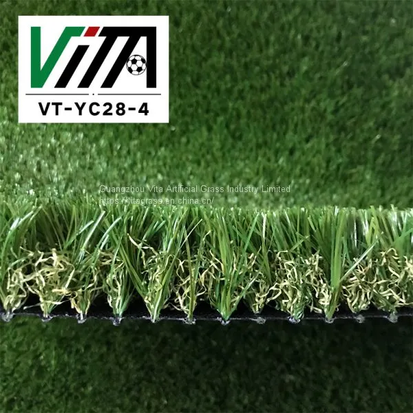 Best Price 4 Color Artificial Grass for Landscaping U Shape Garden Green Lawn Residents VT-YC28-4 photo-2