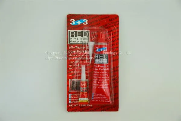 Taisn 596 Red Color Hi-temp RTV Silicone Sealant Gasket Maker 85g photo-4