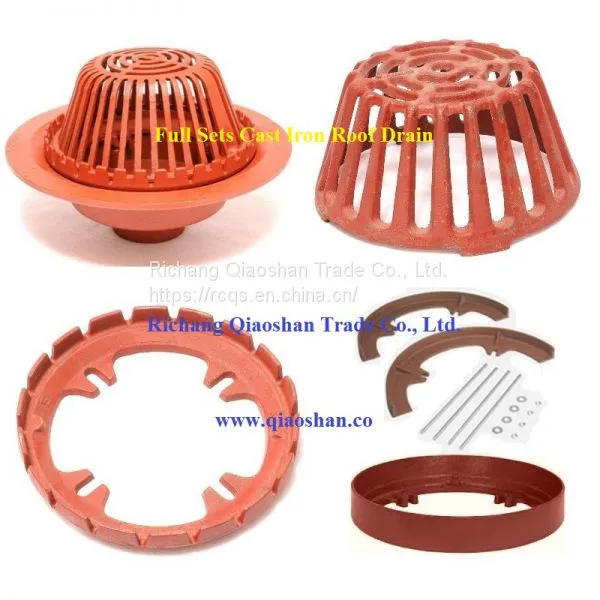 3000 Series Cast Iron Roof Drain With 4 Inch No-Hub Outlet for Roof Drainage photo-4