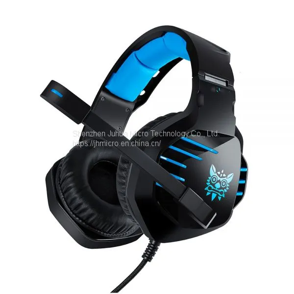 Headset Noise Cancelling Mic LED Light Over Ear Headphones for PS4 Xbox One Mac photo-2