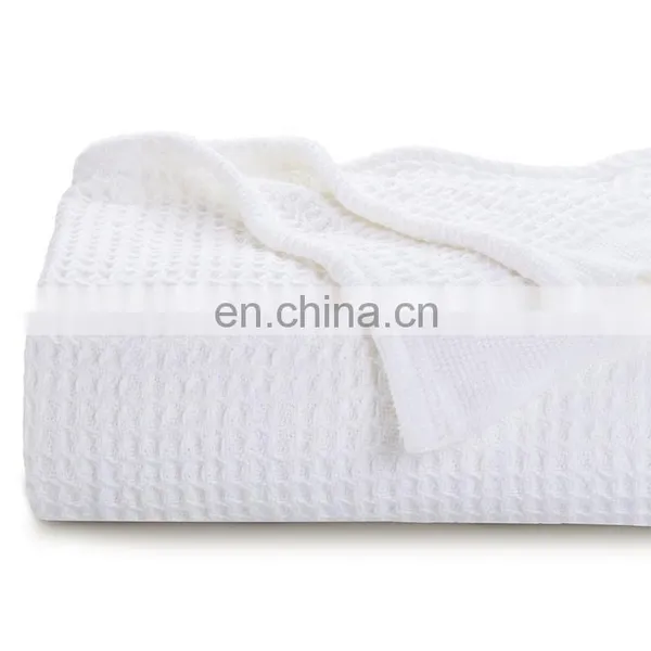 Luxury Super Soft Organic 100% Cotton Summer Lightweight Breathable Bedding Blanket For Adult photo-7