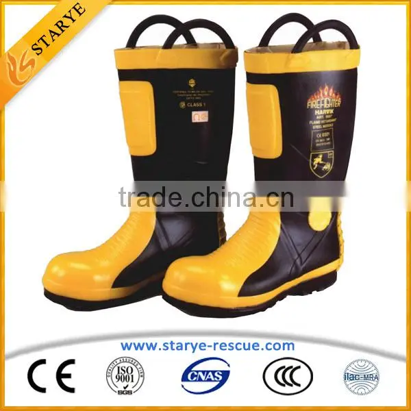 EN 15090 Metal Toe Steel Sole Insulating Waterproof Firefighting Used Fire Boots Quality Choice photo-4