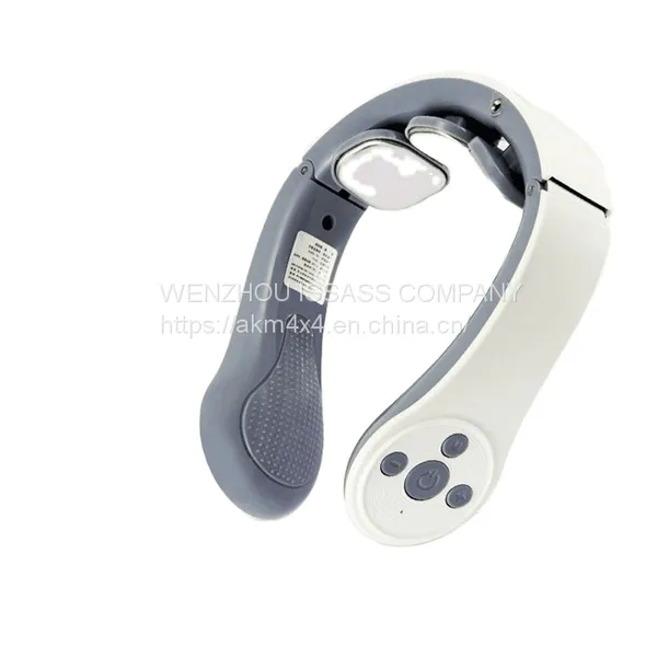 Intelligent Voice Call 3D Neck Massager Remote 2 Level Infrared Heating Pain Neck Care Massager photo-3