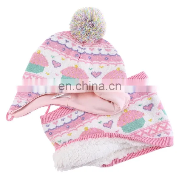 Winter Children's Hat Scarf Gloves photo-3
