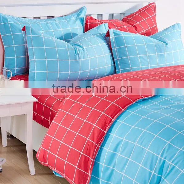 Wholesale Price 100%cotton Red Palid Print Flat Sheet Chinese Bedding Wholesale Children's Bedding Sets photo-3