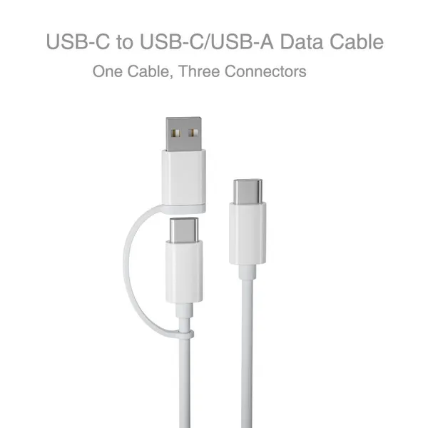 100W PD Fast Charging 2 in 1 Type C to Type C and USB-A Cable 5A USB C Data Cable for Huawei Mate 40 Xiaomi 11 photo-3