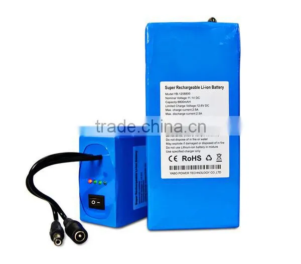 Cctv Lithium Battery With 2000cycles 12v Lithium Ion Battery Pack for Cctv Camera, Led Strip Battery Pack 12v photo-5