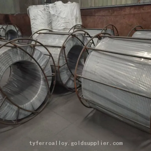 TiFe Cored Wire,Titannium Ferro Alloy Cored Wire for Steel Mill photo-5