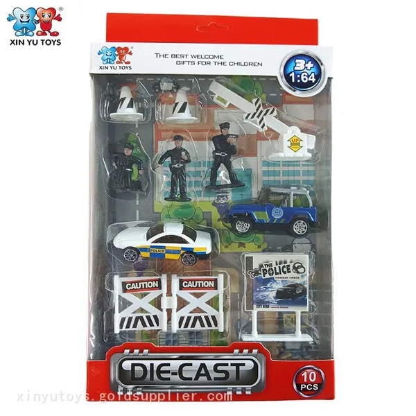 XINYU Diecast Toys Play Set Fire Rescue Airport 1:64 Scale Car Truck Metal Cars photo-5