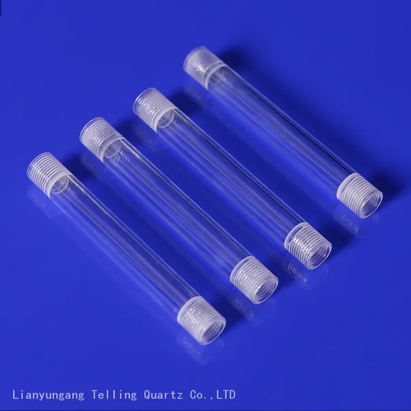 Quartz Tube With Thread Mouth At Both Ends photo-3