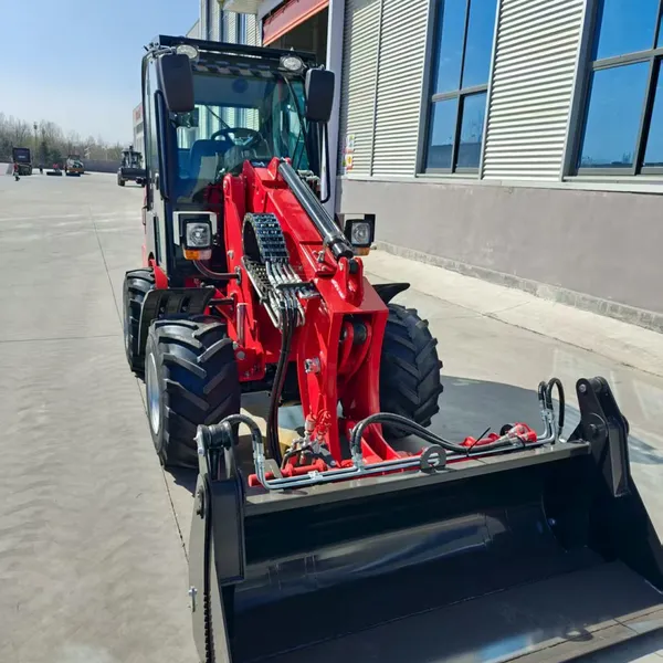 HZM Mini New HZM810T Agriculture Articulated Small Compact Farm Garden Telescopic Loader photo-4