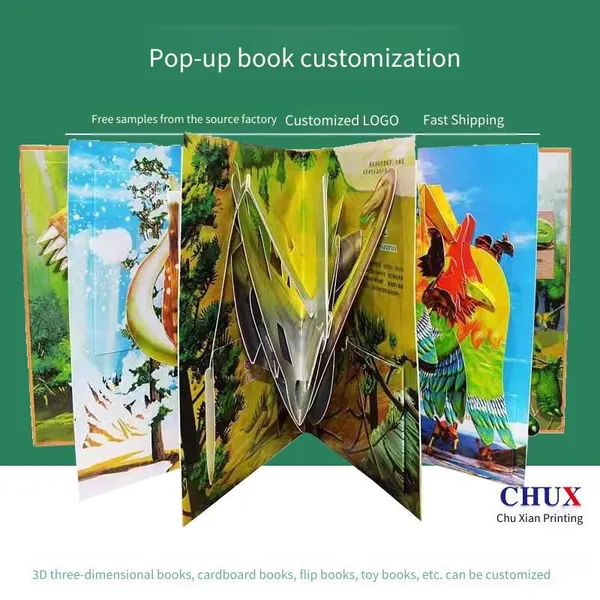 Customized Printing Factory for Creative 3d Hardcover Pop-up Books, Children's Enlightenment Picture Books, Illustrated Magazines by Chuxian photo-2