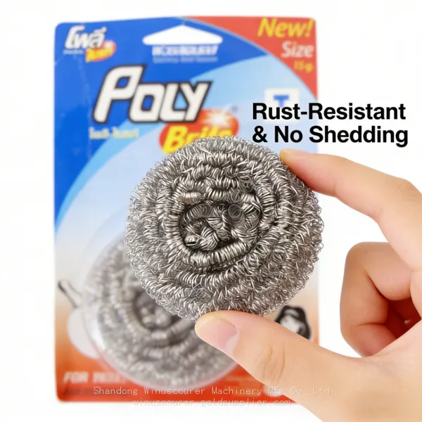 Durable Steel Wire Ball Scrubber for Dish Pot Pan Cleaning photo-2