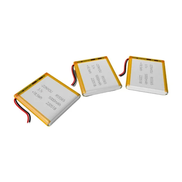 ZonYou 5Ah Lithium Polymer Batteries 955565 Pouch Cell With Long 500 Cycles Life Span for Electric Power Tools Toys Fans Banks photo-5