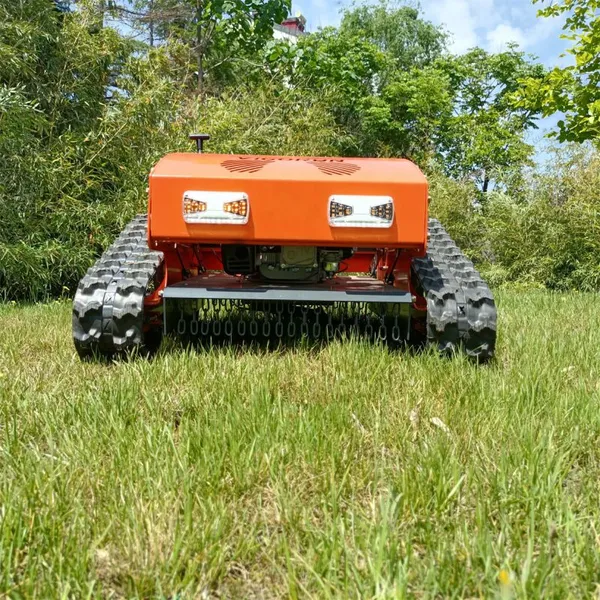 Gasoline Engine Adjustable Mowing Height Electric Motor Driven RC Robot Brush Cutter photo-3