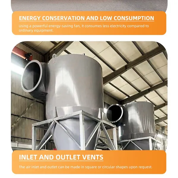 Cyclone Dust Collector Steel Multi Tube Cyclone Dust Separator Pre Dust Removal Equipment Match Bag Dust Collector photo-4