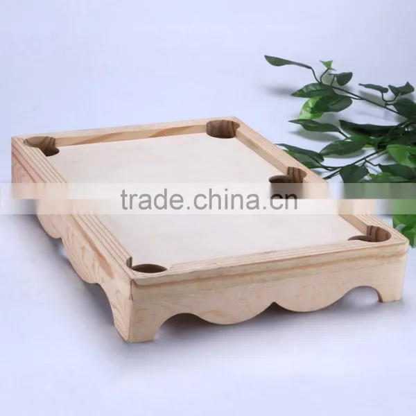 Various Design Personalised Wholesale Food Wooden Serving Tray,wood Fruit Tray photo-3