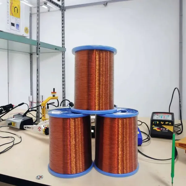 Manufacturer Direct Sales 180 EIW 0.410mm High-Power Relay Class H Heat Resistance Solid Enameled Copper Conductor Wire IP67 photo-6