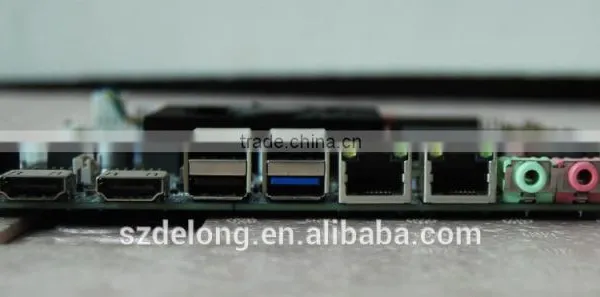 Dual HD Ports Dual Ethernet Onboard 4GB Ddr3 5th i5 5200U Motherboard,onboard i5 Low Power Micro Itx MB for AIO POS KIOSK photo-4