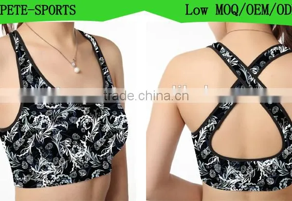 (OEM/ODM Factory)Gym Fitness Running Clothes For Women Jogging Yoga Tops Women Sports Bra photo-3