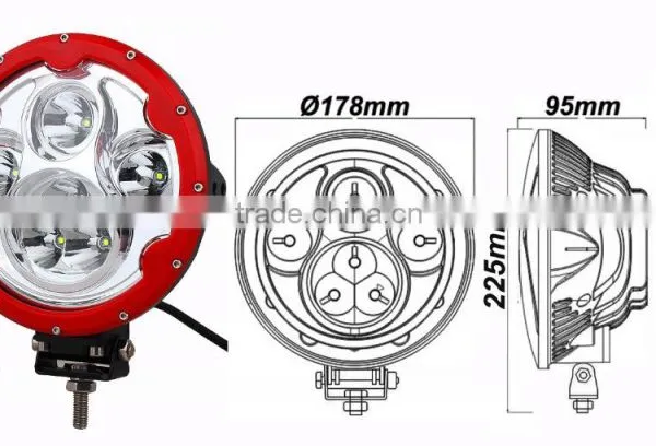 High Quality 48 Watt Working Led Lights 12v LED Offroad Vehicle Work Lights SUV Vehicle Lights LED-D3048 photo-3