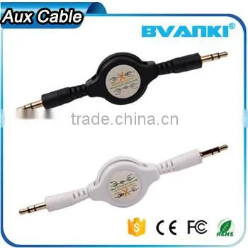 2016 New Premium Manufacture Retractable 3.5mm Stereo Male to Male Audio Extension Aux Cable Free Samples Express Supplier's Choice photo-2