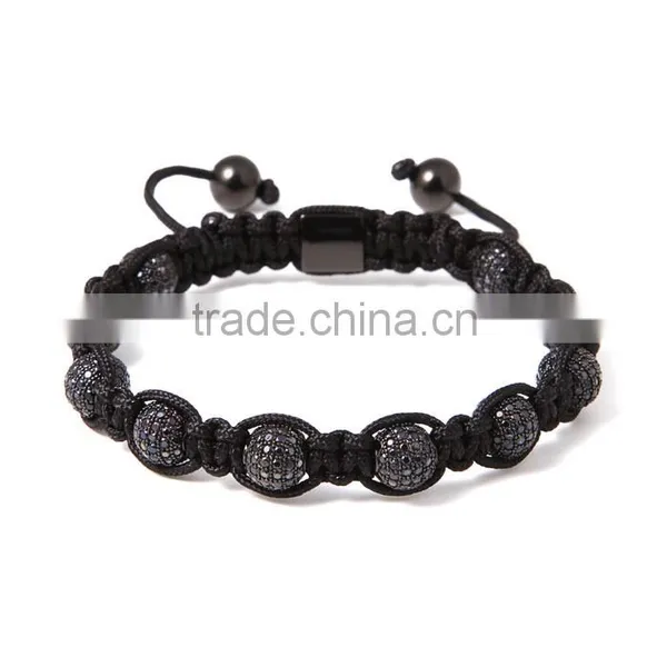 2016 Latest Model Beads Bracelet 8mm Balls Stainless Steel Fashion 18K Gold Plated Diamond Bracelet photo-5